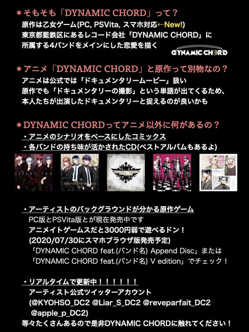 注目 画像ツイート Dynamic Chord 2ページ目 アニメレーダー