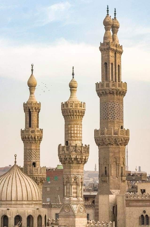 now let's get to mosques! one key aspect of mosques is minaret. Minarets are these high towers that are the highest point of the mosque. the call to prayers are done from these towers and in Muslim countries the call to prayer is so loud you can hear it to your house