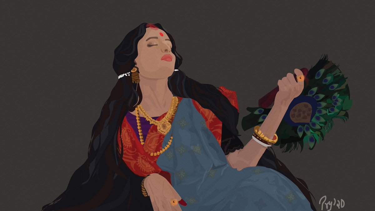 Poyoishere's tweet photo. Saw her face and got inspired.
#Bulbbul 
#artistsontwitter #adobeillustrator https://t.co/shgJoRtWYw