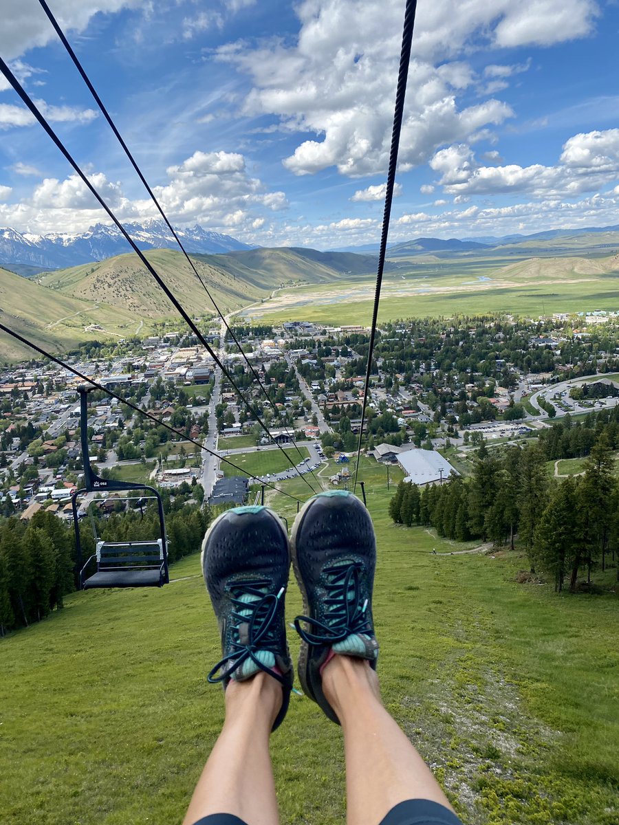 Ski lift down. #wyoming