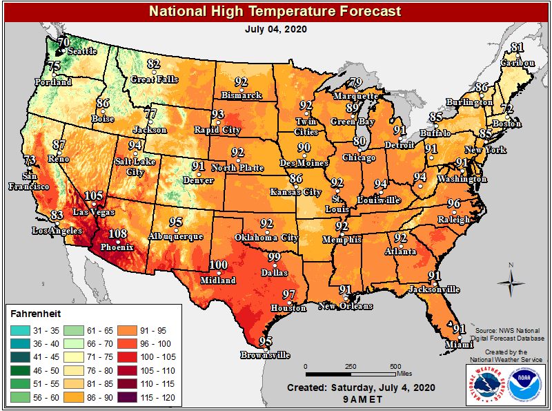 NWS's tweet photo. Summer heat is upon us. Remember, the effects of heat are more severe on children and pets because their bodies warm at a faster rate than adults. Never leave children or pets in a car. #notevenforaminute https://t.co/uoEYcXlO0T