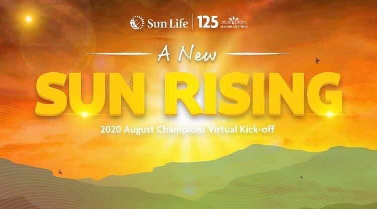 BeneSison's tweet photo. A new SUN is rising. Here we are having our very 1st Virtual Sales Kick Off. 

I was alone on stage in a studio addressing over 10,000 Sun Life Advisors who joined the event via zoom. We may be physically apart but nothing can stop us from rising together to a bright new world. https://t.co/ZsNXswCOfH