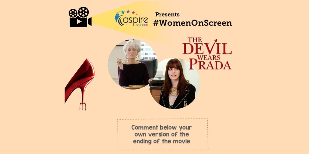her_aspire's tweet photo. How do you think the #movie, #TheDevilWearsPrada could have ended? 
We'd love to see your version of the movie's ending, tell us in the comments!
To join an amazing peer community and engage in many more fun activities, sign up for free at- https://t.co/MxDTBftL5a

#AFH #OnScreen https://t.co/ekxrJwvEMB