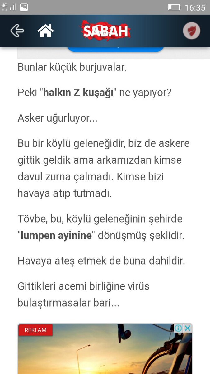 Sene 2023 olduğunda gerçekler yüze vurduğunda gençlerden oy istediginde bizde  hükümete yakın gazetede yazan yazilari o gün karşılarına çıkartacağız ve bu yazıları gördüklerinde nasıl oy isteyecekler cidden bilemiyorum. Gezi döneminde biz çocuktuk ne eylemi !!!!