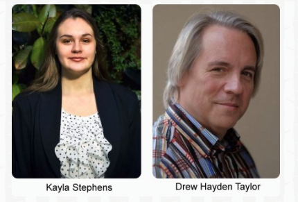 INDG150Plus's tweet photo. Looking for a primer before tonight's premiere of 
@Cottagersindian on @cbcdocs? Check out our new podcast featuring a conversation with @TheDHTaylor and host @kaylastephens__ "Using Humour for Healing: Writing Words of Wisdom". Listen here: https://t.co/idBsGze50Q #Changemakers https://t.co/yPUbNqg2hl