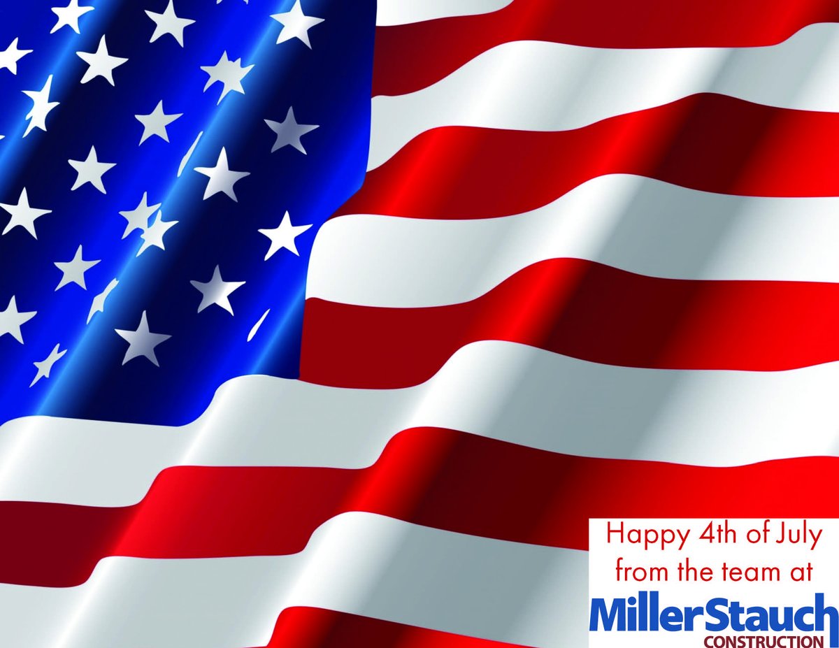 MillerStauch's tweet photo. Happy Independence Day from Miller Stauch Construction! https://t.co/1rbYtqeROP