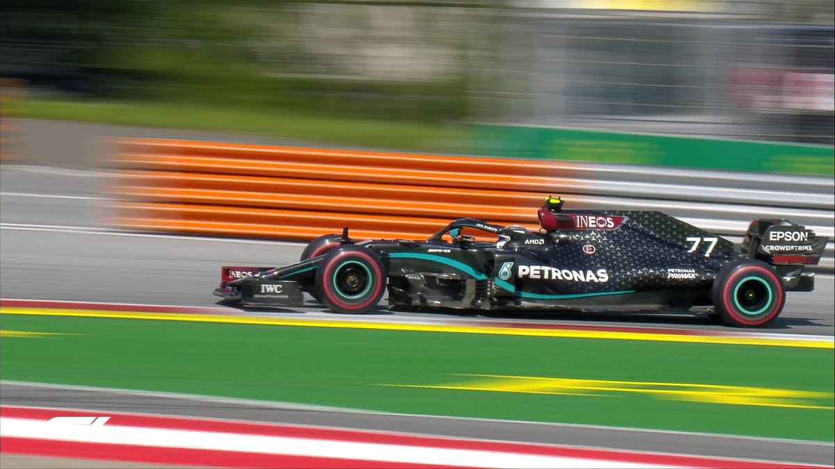 F1's tweet photo. First blood: Bottas!

The Finn scorches a 1:02.939 for provisional pole

#AustrianGP 🇦🇹 #F1 https://t.co/5nyXn3EME2