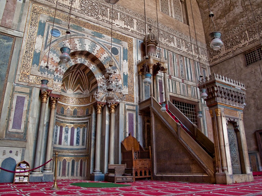 Minbar. i don't know how to describe minbar but the imam (prayer leader) comes here and does ceremonies. their designs are pretty specific so here's few