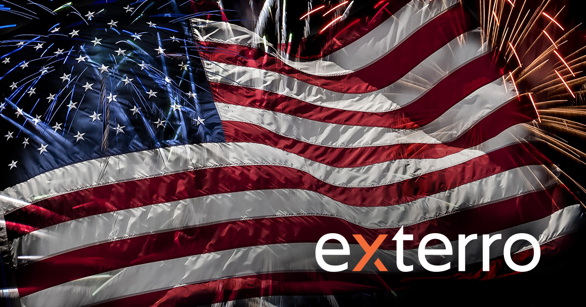 All of us at Exterro wish you a safe and happy #4thofJuly! And we thank all of those who fight for our freedom every day. 🎇