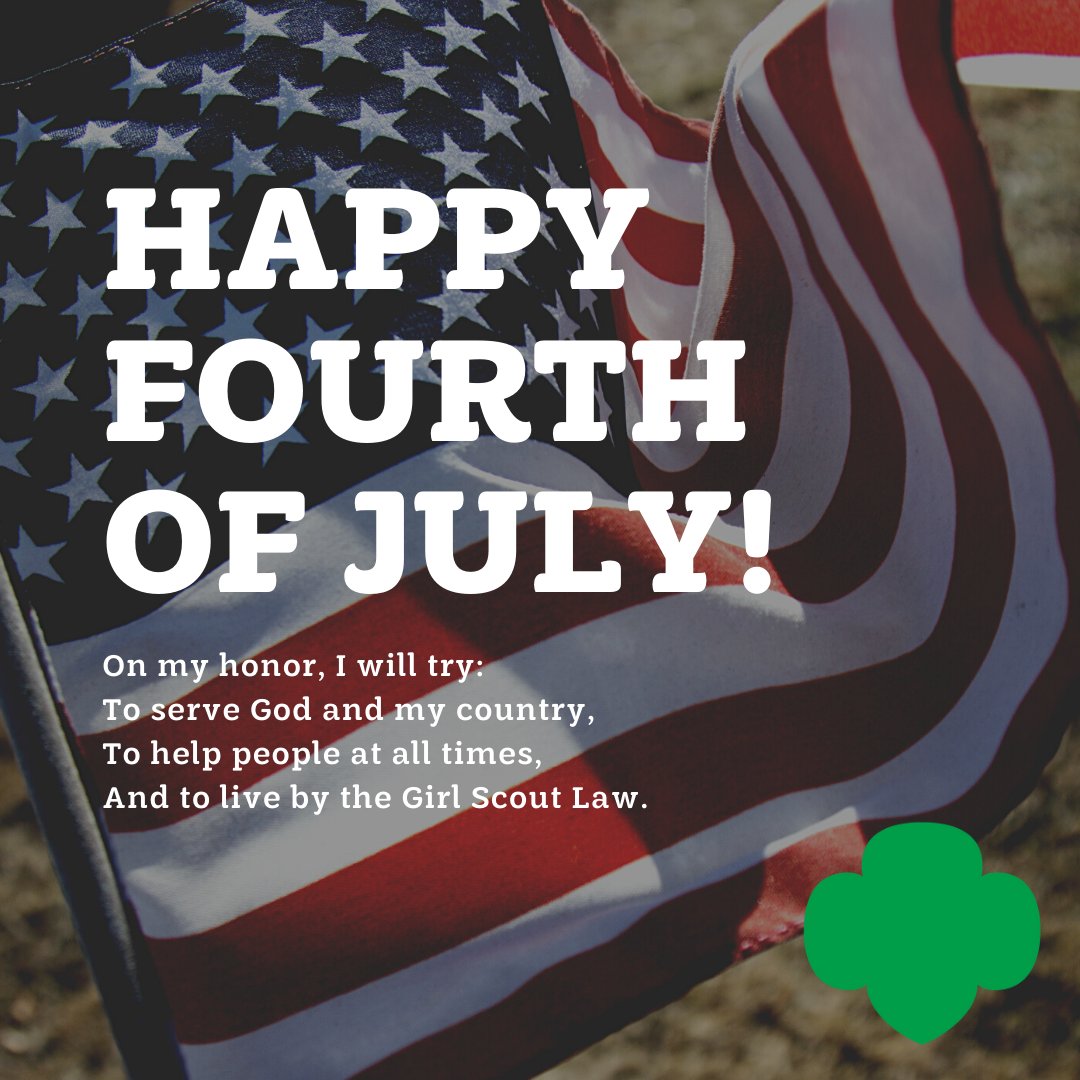 girlscoutsnyc's tweet photo. Happy #4thofJuly, Girl Scouts! 🎆🇺🇸 #FourthofJuly #IndependenceDay https://t.co/dmAB5Fg0R9