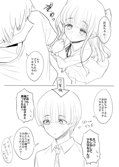 近所のガキ大将が女の子だったのも良いけど、妹の友達が実は男だったてのも良いよね 