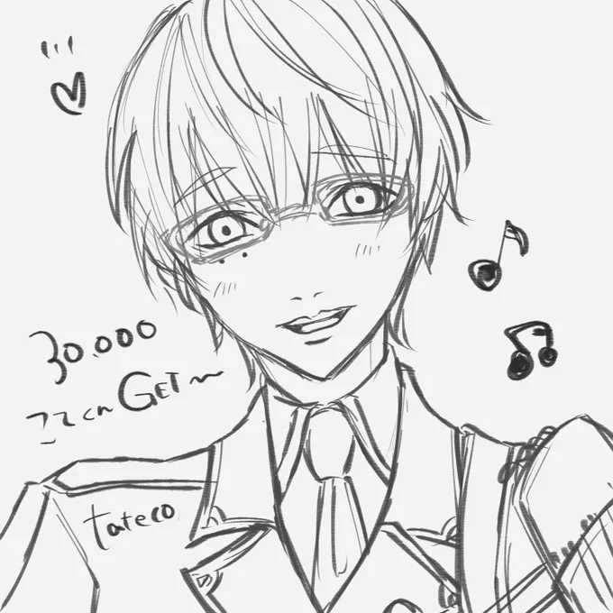 篭手くん落書き 