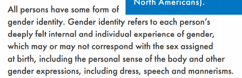 This is the definition of gender ID adopted by the UN. It is extremely problematic. Let's see why.