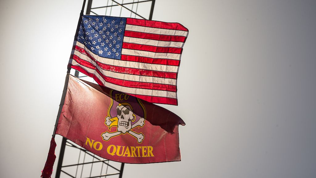 EastCarolina's tweet photo. #HappyFourth from all of us in #PirateNation! 🇺🇸

Let freedom ring and give #NoQuarter forever more 🔔 https://t.co/BVhyRZ0fpk