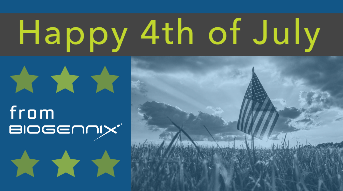 Wishing everyone a happy and safe July 4th, from the Biogennix Team. #happy4th
