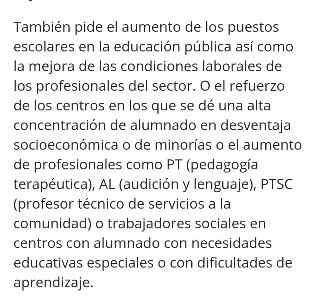 Esta semana <a href="/diarioeduca/">Diario Educación</a>
publicaba esta necesaria noticia.

🤔¿Es necesario pasar una pandemia para reconocer que los PTSCs, junto con otros profesionales de la educación, también somos imprescindibles para igualar oportunidades y compensar desventajas? 

#PonUnPTSCEnTuCentro