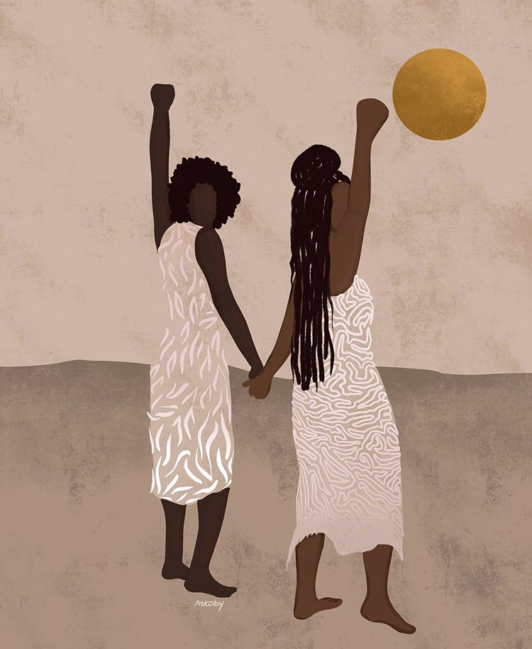 blkwomenshealth's tweet image. What if all Black women and girls enjoyed optimal health and well-being in a socially just society?? ⁣
⁣
Now that’s our idea of independence. ⁣
⁣
(IG @mkoby_ your art is always an entire mood!) ⁣
⁣
#blackwomenshealth #BWHI