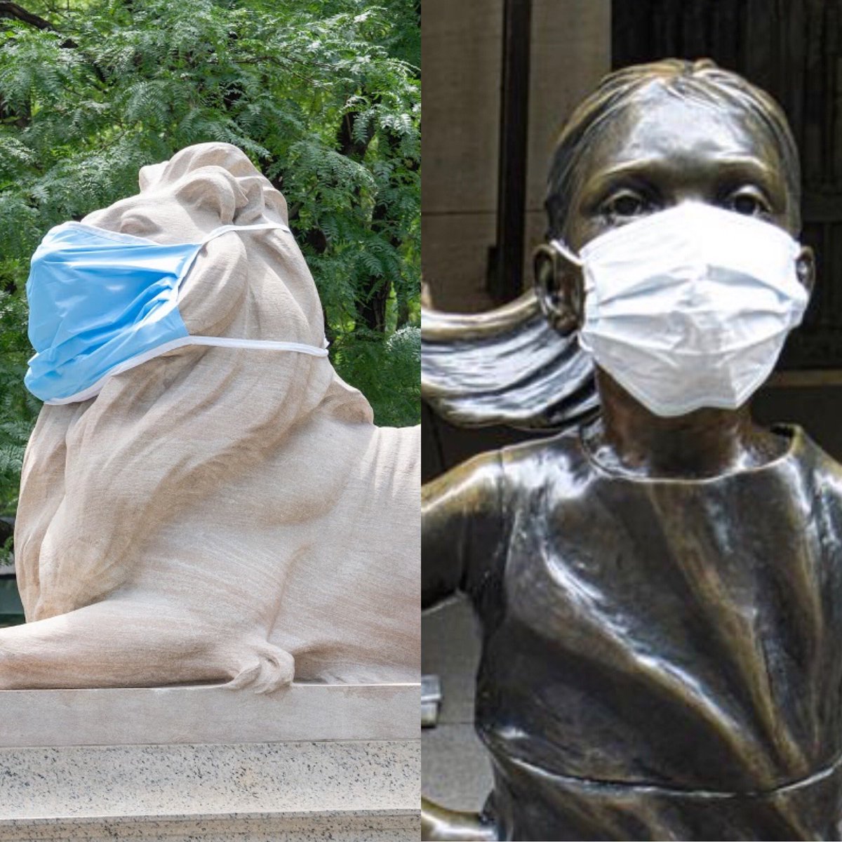 JJB308's tweet photo. If they can wear a mask, so can you! #WearAMask #NYStrong https://t.co/HmiOkr6ITY