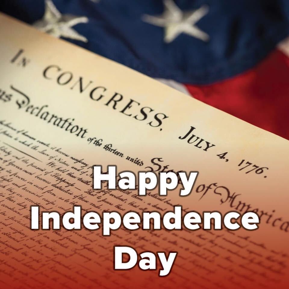 RepSimmons's tweet image. Today, we celebrate the 244th anniversary of our nation’s independence. Happy 4th of July!