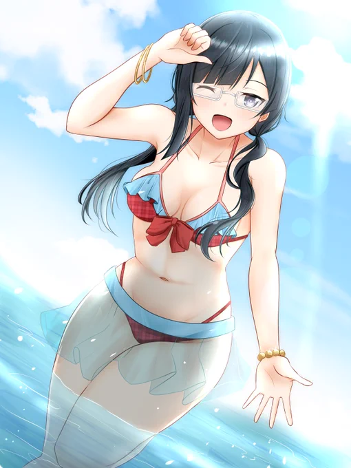中川菜々ちゃんの水着イラストが無いので描いた 