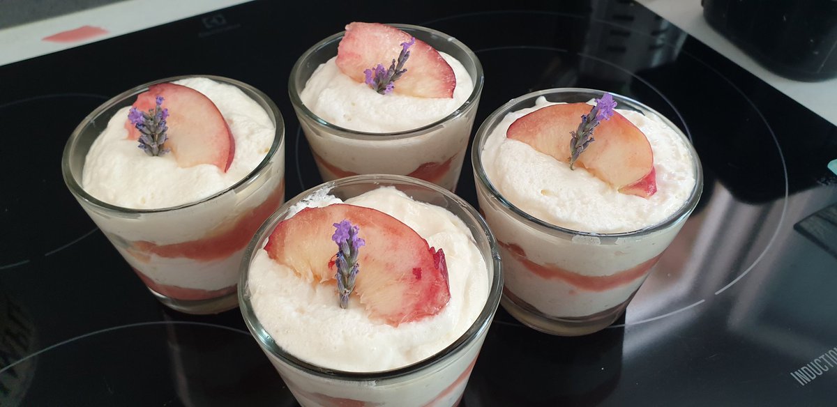 Tiramisu pêche lavande 😋😋