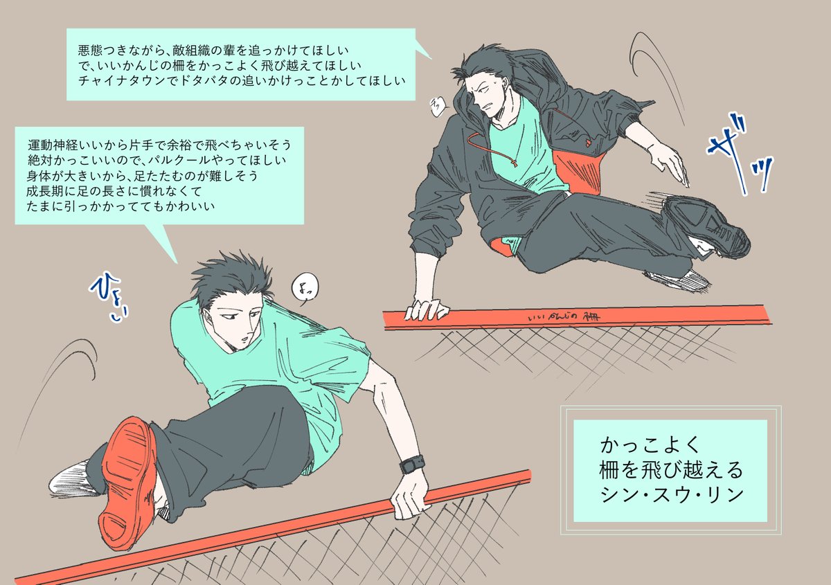 Mochi Kome Twitterren かっこよく柵を飛び越えるシン スウ リンが見たかっただけ