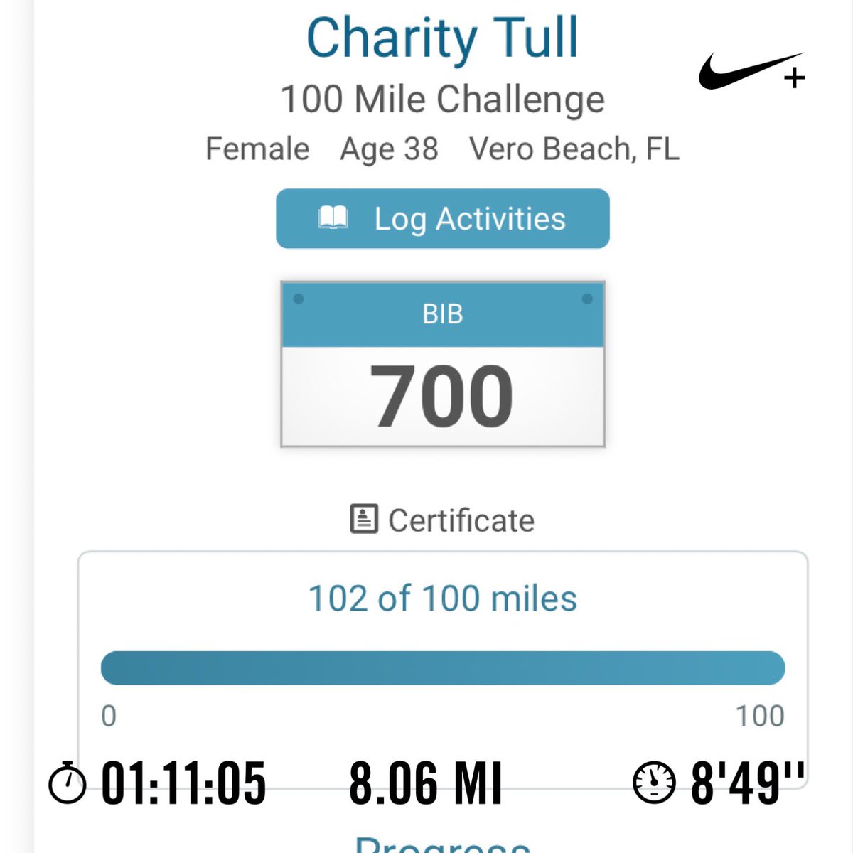 charitygruwell7's tweet photo. That’s a wrap! #100milechallenge #runVero @shannoncapezza https://t.co/dbVbUrLkGr