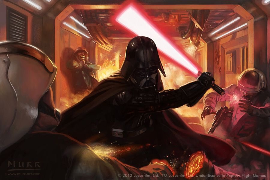 darth vader surrounded by fear