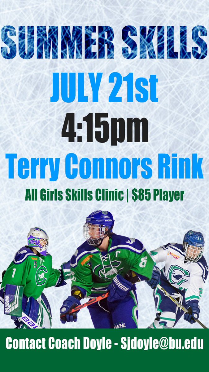 I mean can’t go wrong stepping on the ice with this coaching staff!Reach out to Coach Doyle or myself if you or someone you know are interested in having the best hour of ice time and skills this summer! #skillsclinic #youthhockey #girlshockey <a href="/bwolejko1/">Brooke Wolejko</a> <a href="/SDoyle_6/">Shannon Turner (Doyle)</a>