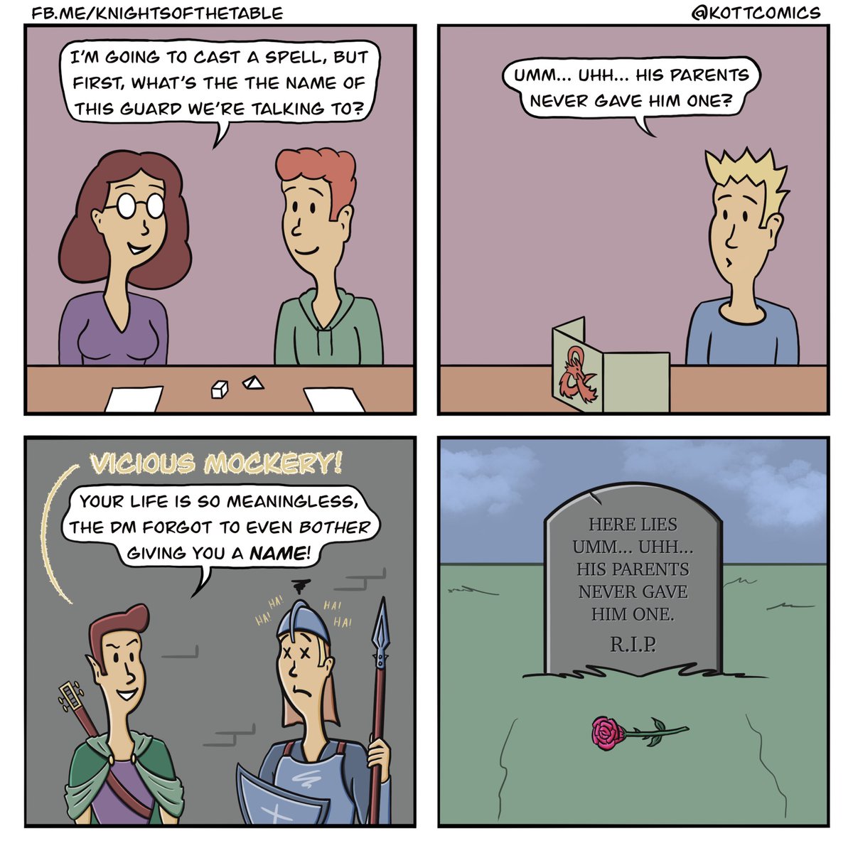 kottcomics's tweet photo. And you smell like a goblin fart mated with an old sock! #dnd #dungeonsanddragons https://t.co/8FGt07qBt7
