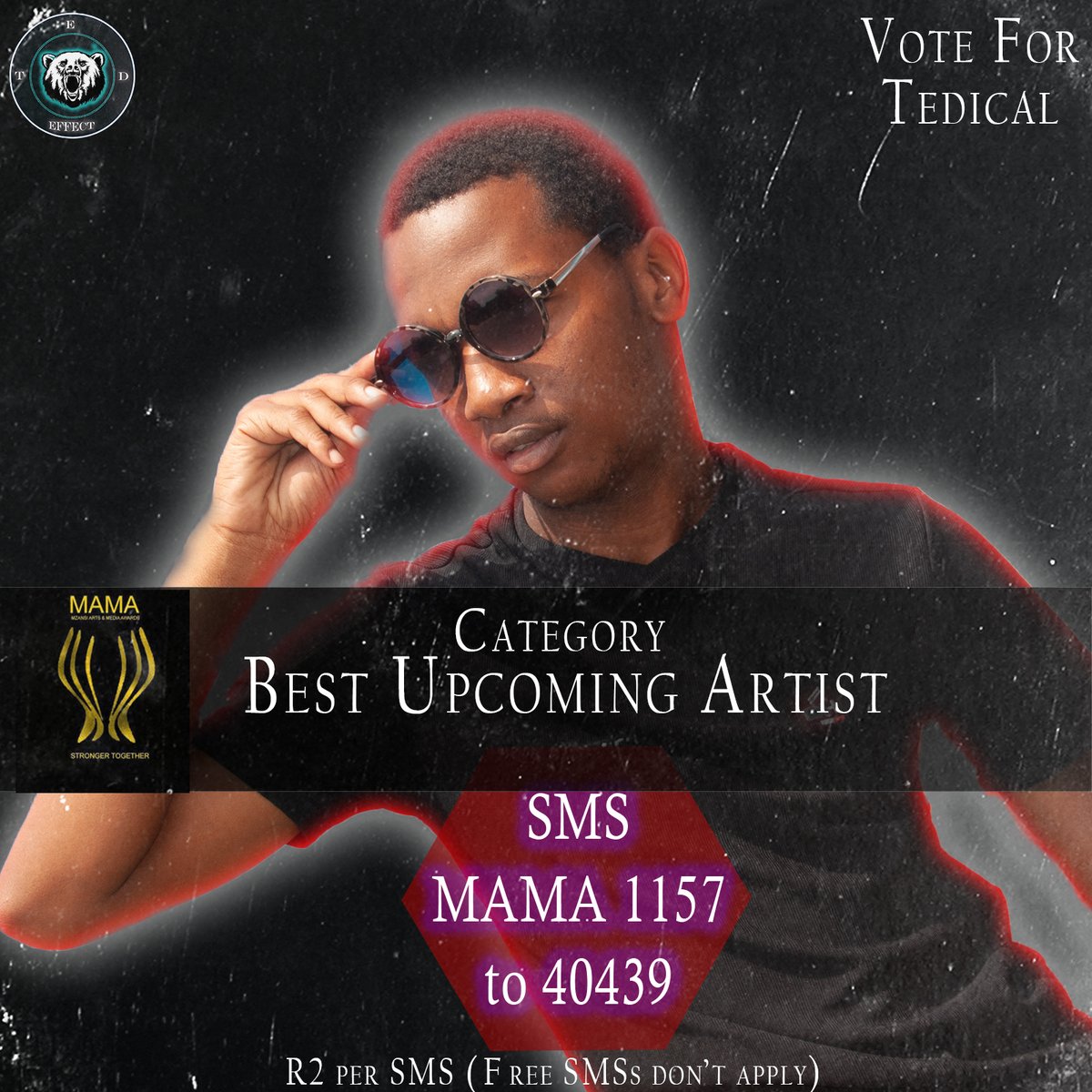 ZA_Hip_Hop's tweet photo. @Tedical_SA is nominated for the #MAMAs20 for Best Upcoming Artist, Please go vote for him as much as you want. π¦
SMS "MAMA 1157" to 40439 π https://t.co/T3wMX5qXVs