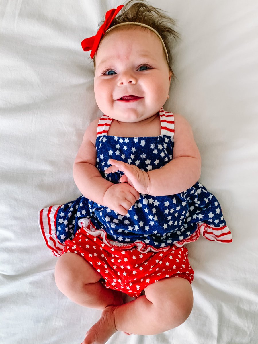 Happy Fourth of July from this red, white, &amp; blue cutie ❤️🇺🇸💙