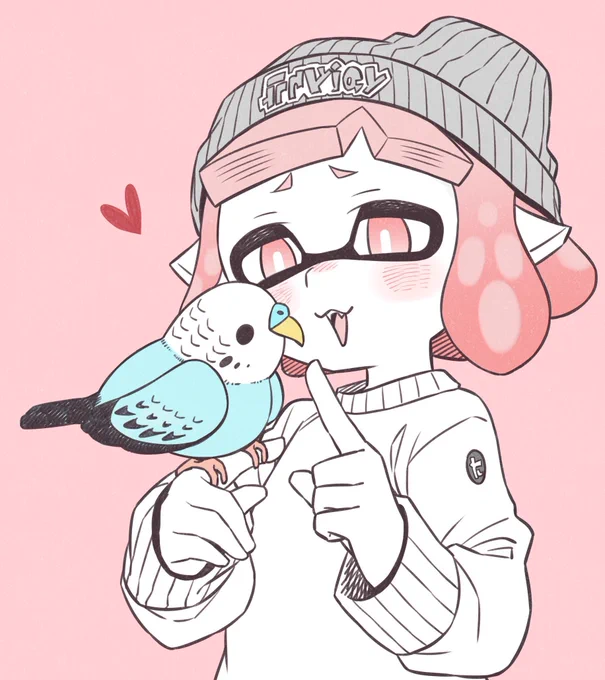 【お題】インコと戯れるミヤコ 