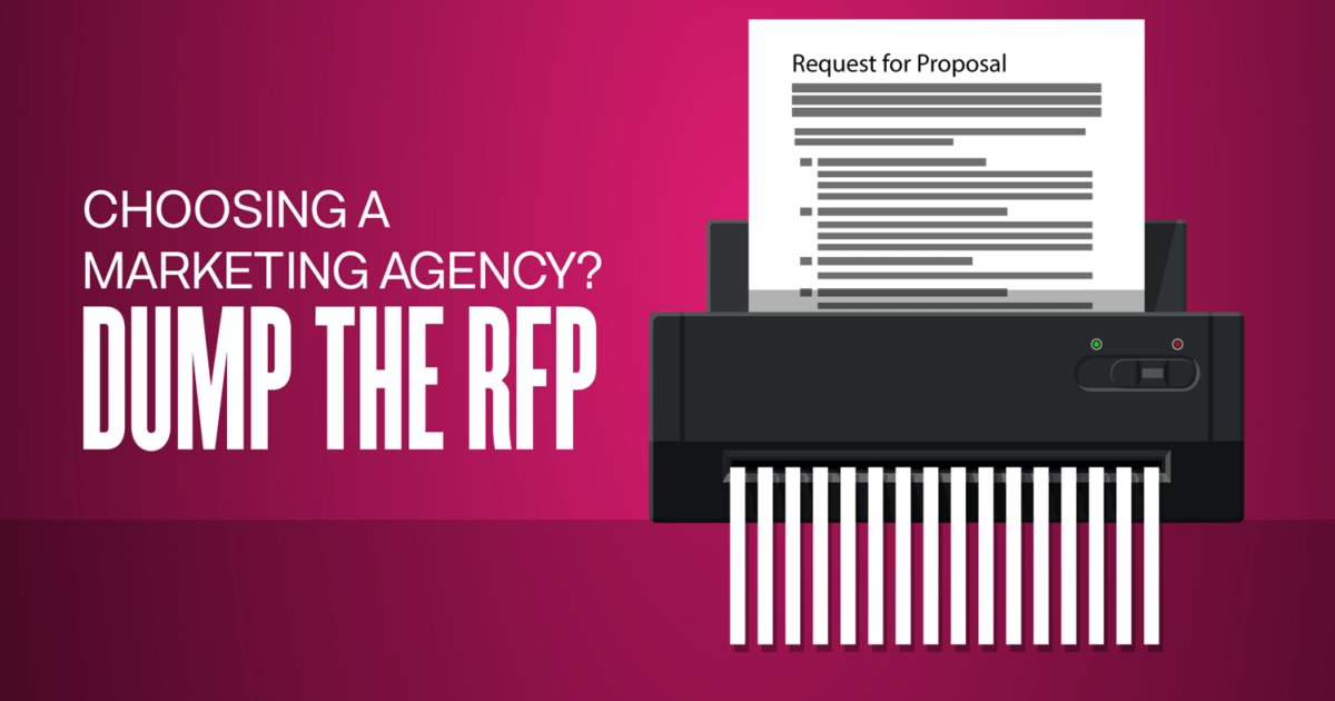 GlossGal's tweet photo. Requests For Proposals are great for buying commodity items such as paper clips. If you're looking for a #marketing agency, however, selecting one via an RFP is one of the worst things you can do. Great article by @KEXINO https://t.co/q4HBHD4oLu

#rfp #business https://t.co/tsNauJhTvL