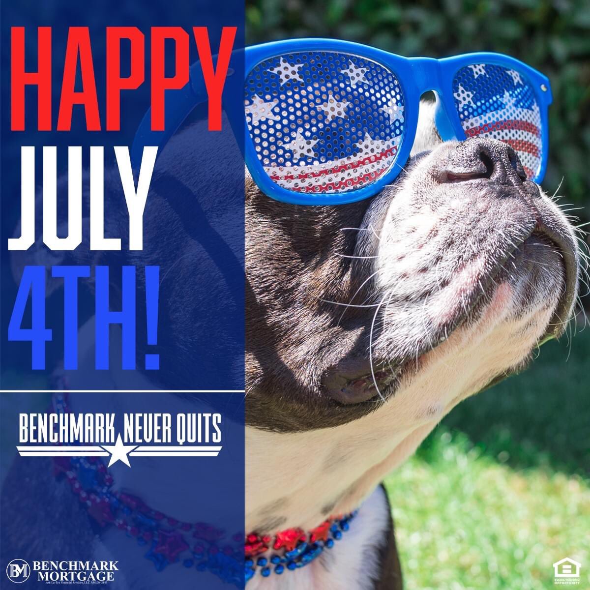 MoPlott28's tweet photo. That’s right, we have the best 4th of July graphic! Happy 4th of July from Benchmark Mortgage! May God Bless the United States of America! #BenchmarkNeverQuits https://t.co/meT6uZl4Sp