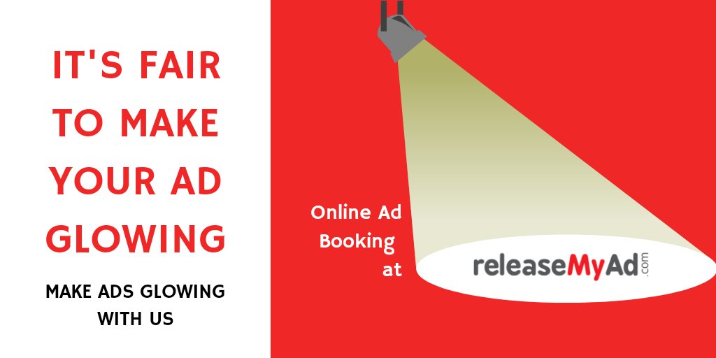 AkashSa90683350's tweet photo. Make Your Ad Glowing.
@releaseMyAd 
Online Ad booking Service 
#advetising #marketing #blm #FairandLovely #glowup #ReleaseMyAd https://t.co/wNyLQ3vqgR
