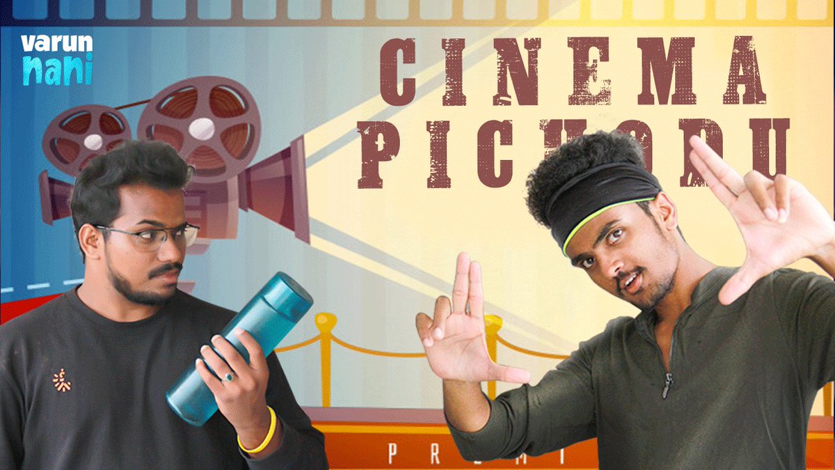 RVarunReddy04's tweet photo. Hey Guys!! Here we go Our New Video 
*CINEMA PICHODU*

https://t.co/TiAyiA7AUH
Do watch it and enjoy...🤗❤️

*Share Max*
*Dont Forget To subscribe* 👍👍 https://t.co/kD2Ld3ZJkm