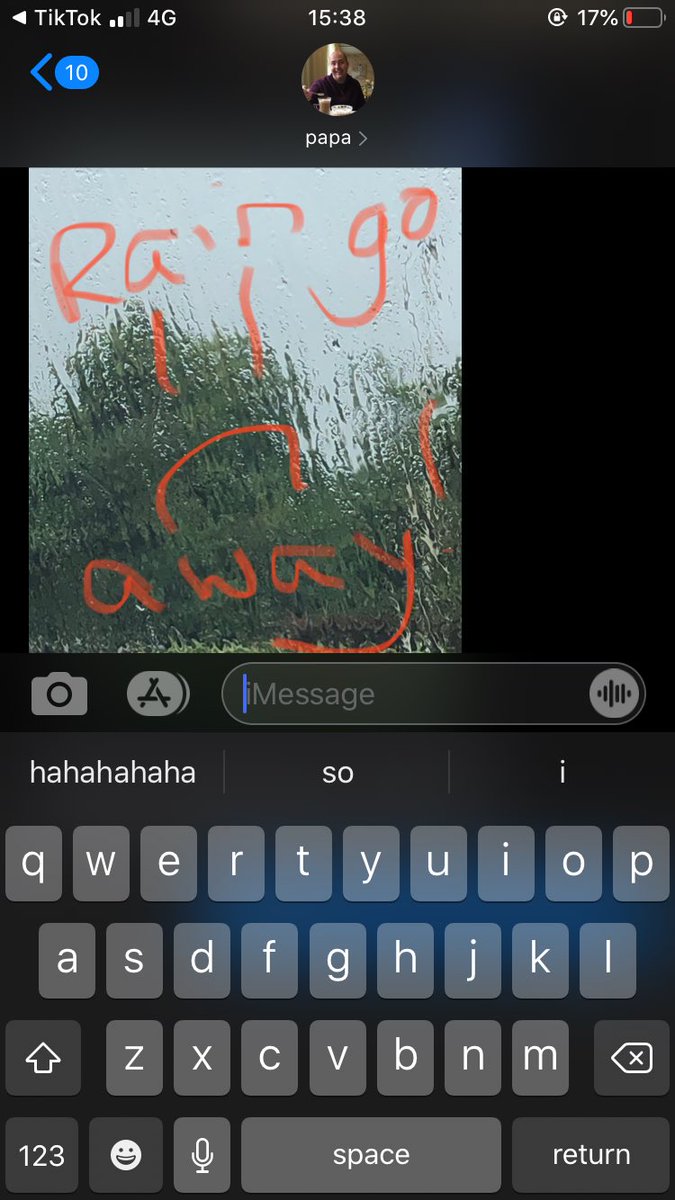 saaammonk's tweet photo. dad don’t like the rain https://t.co/QMJWFAn81b