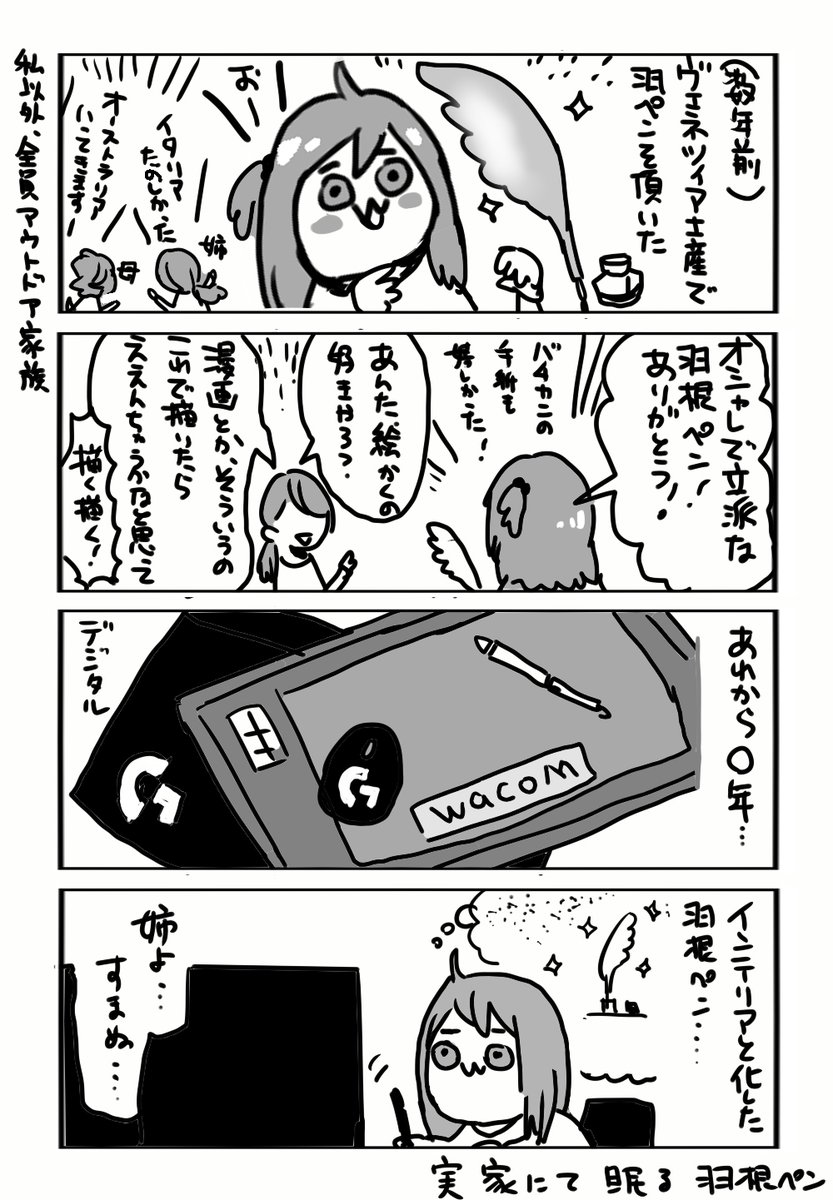 4コマ日記描きたい欲がばくはつ。 