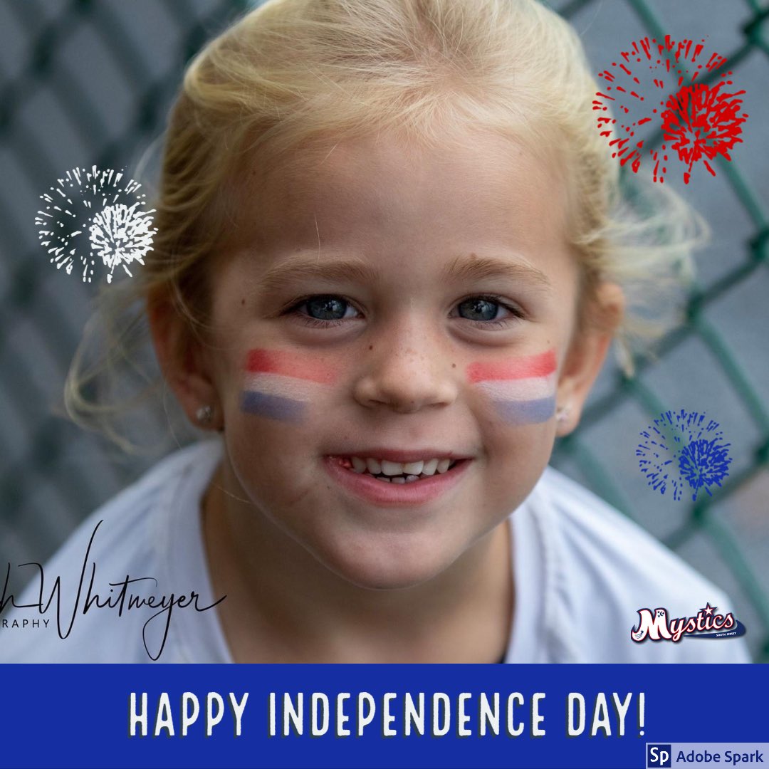 SjMystics's tweet photo. 🇺🇸Happy Independence Day!🇺🇸
From Addison, younger sister to Kam Barker of @Mystics10U.
📸: Rich Whitmeyer Photography
#SJMystics #8Uto18U #Girls #Fastpitch #Softball #HappyIndependenceDay https://t.co/nfW8LTX94P
