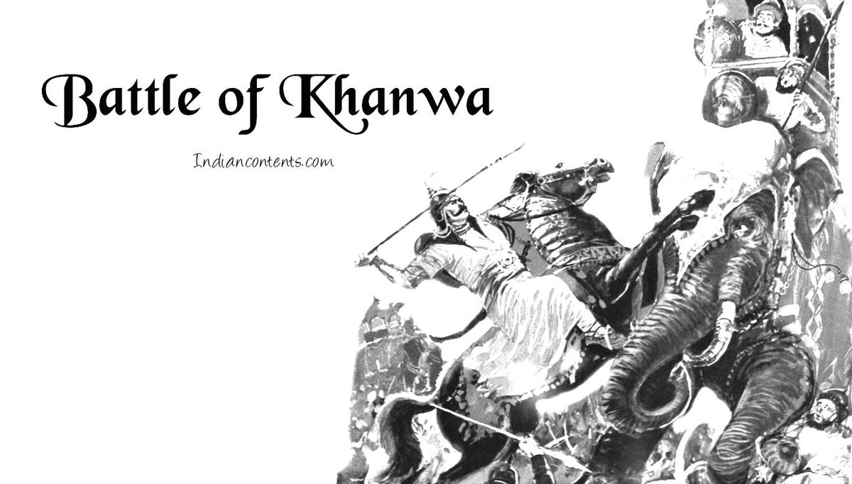 7. Battle of Khanwa 1527. This pitched battle between Rana Sanga of Mewar and the fledgling Mughal power ended in a Mughal victory and consolidated their position in India. Close on the heels of Panipat (1526), this established Babar as the master of the North.