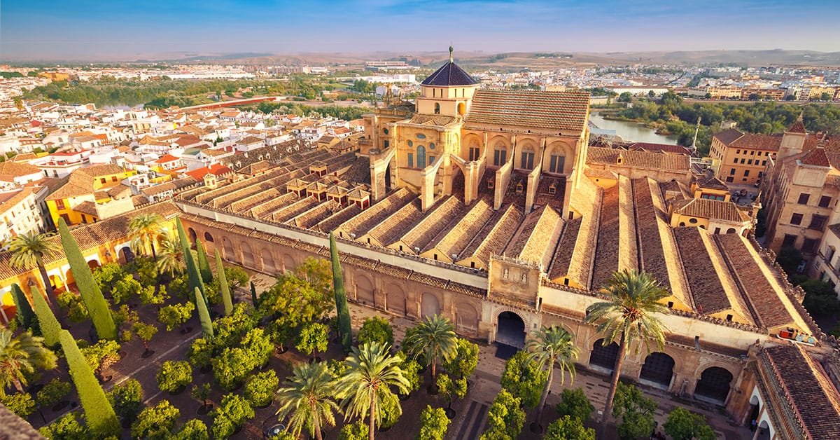 The Great Mosque Of Cordoba, SpainMosque–Cathedral of Córdobaso this one has a long history and isn't a mosque anymore. lemme brief: it was a (tiny) building shared by Muslims n Christians, then a grand mosque, then cathedral. why? because Muslim rulers moved to that area+