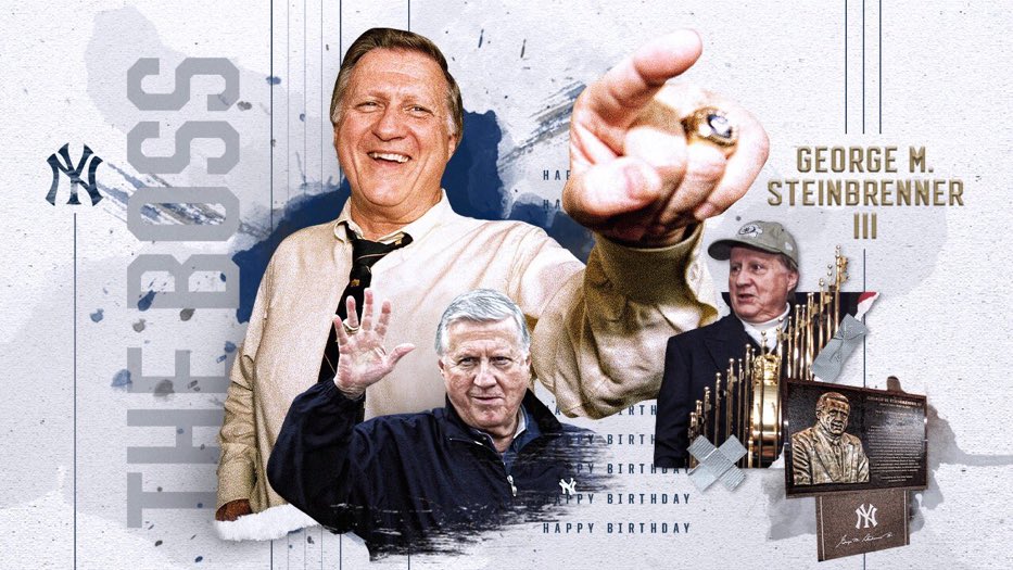 Today would ve been George Steinbrenner s 90th birthday.

Happy birthday to The Boss.    