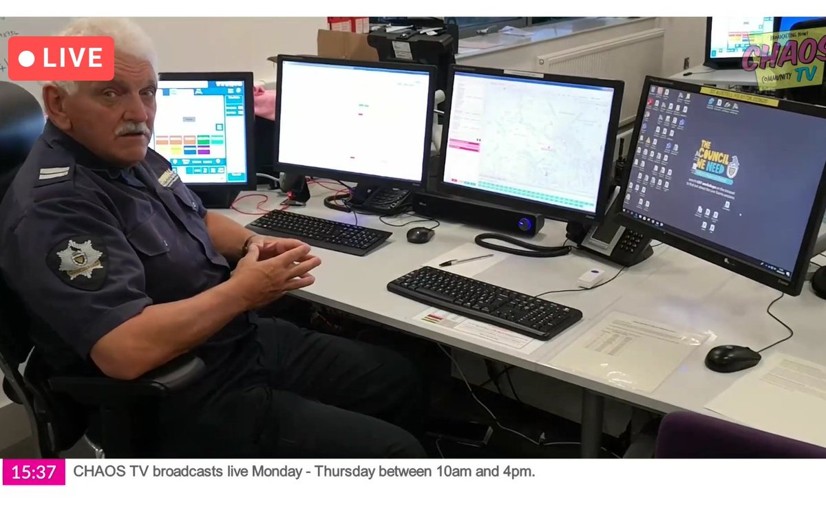 CHAOSRadioUK's tweet photo. Ever wondered what the inside of the Critical Care Control room looked like? WATCH or CATCH UP later over at https://t.co/qDaauT4bXE #NotJustFires https://t.co/RxLAKqwC2F