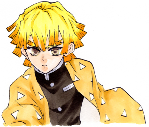 saiさんがTwitterに投稿した我妻善逸(鬼滅の刃)のイラスト。