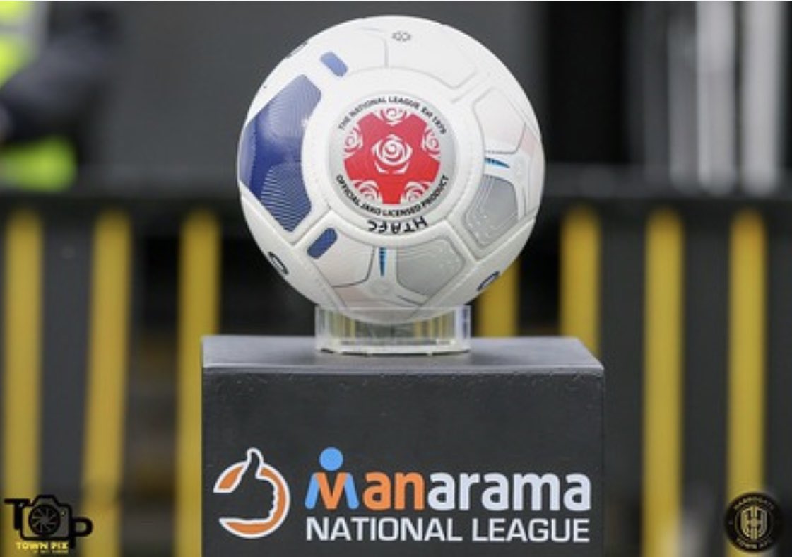 HarrogateTown's tweet photo. 🗓 | Our play-off semi final date has been confirmed. We will play the winner of match A (FC Halifax Town vs Borehamwood) on Saturday 25th July 2.30pm live on BT Sport 

#ProudToBeTown https://t.co/OLrqFhAH7L