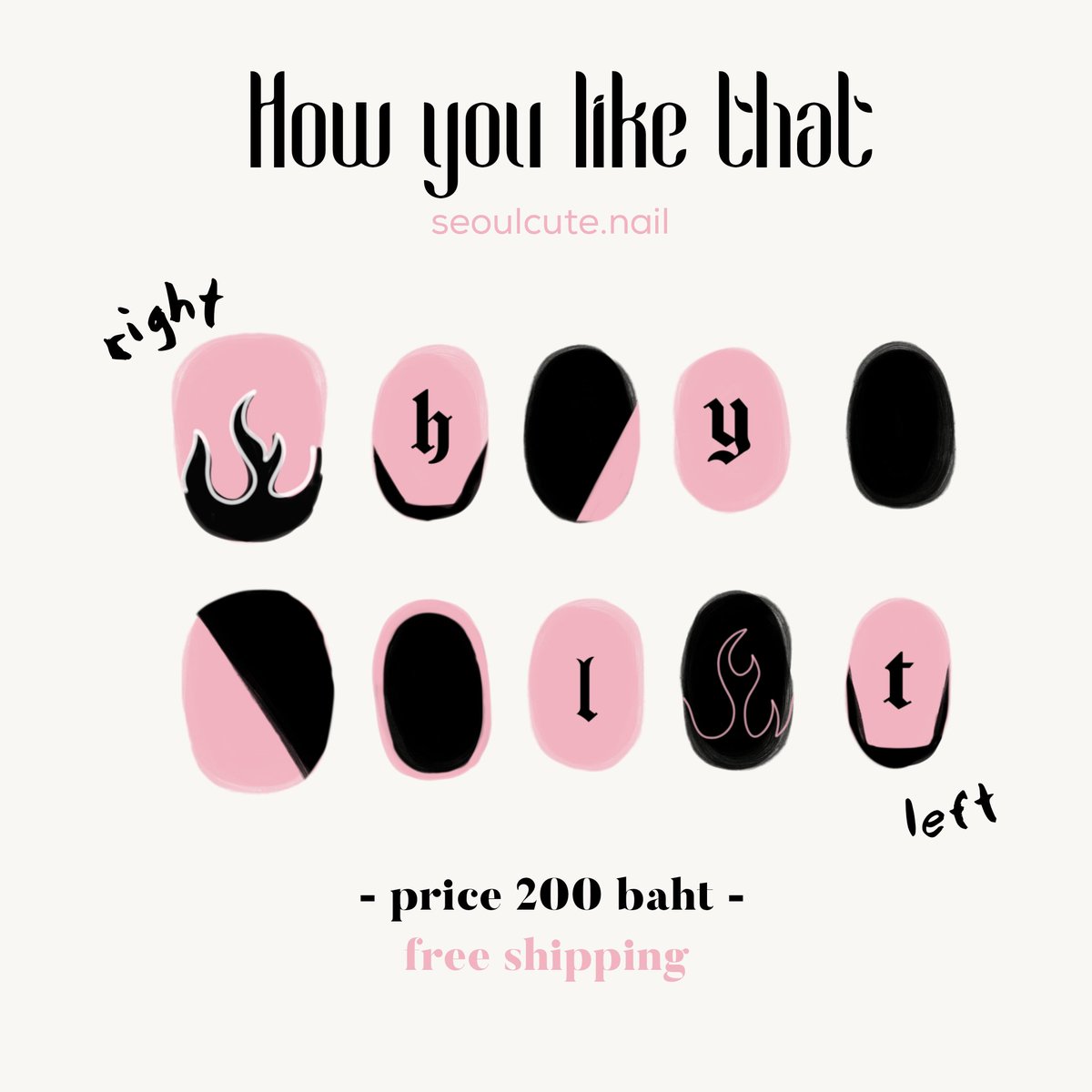 SeoulcuteNail's tweet photo. 🌼 Design by #เล็บโซลคิ้วท์ 

#HowYouLikeThat #BLACKPINK #HowYouLikeThat200M https://t.co/XHXVPQu9aE