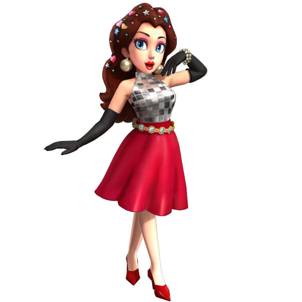 Is Party Time the only alt outfit for Pauline in Mario Kart Tour?, image size:1024x1024