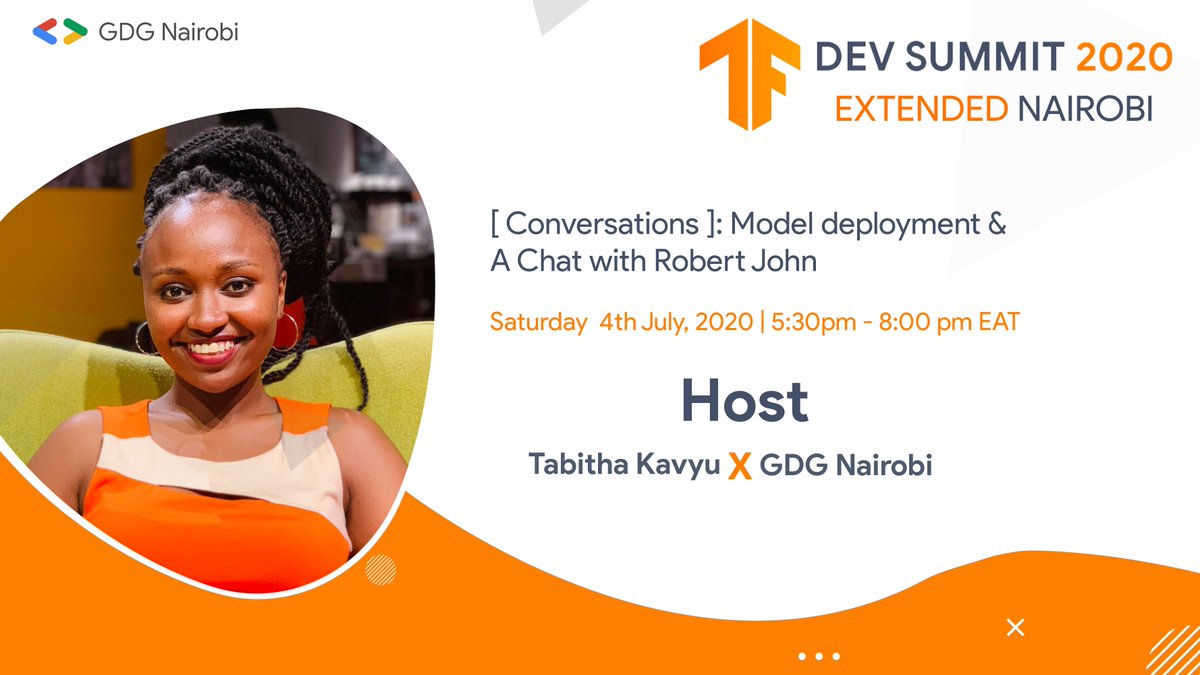 GDG_Nairobi's tweet photo. [ LIVE ] 🔴 #TFDevSummit #Nairobi 2020

👩🏾‍💻Have questions?
🤓We have answers!

LIVE Q/A → https://t.co/M3e3wJptUA

🔴YouTube → https://t.co/6isZkzXvVP

#gdgAtHome https://t.co/uj9ML6MW9u