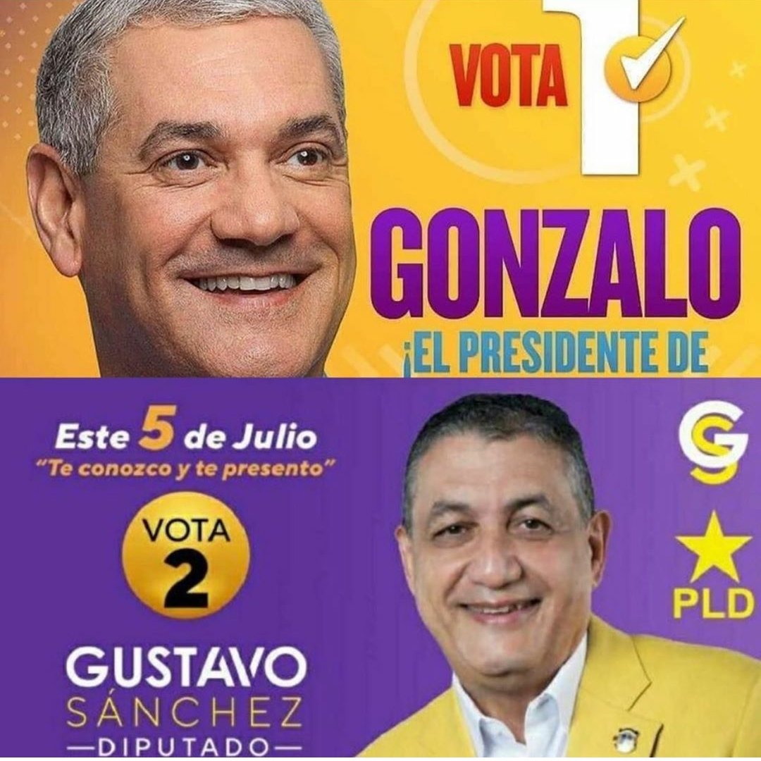 Yheiry2's tweet photo. Mañana es el día de ejercer nuestros votos y tanto tú cómo yo debemos votar por esos dos hombres que incansables luchan por un mejor país. @Gonzalo2020RD Presidente y @GustavoSanchezq Diputado 💜 https://t.co/ocK1GY66wA